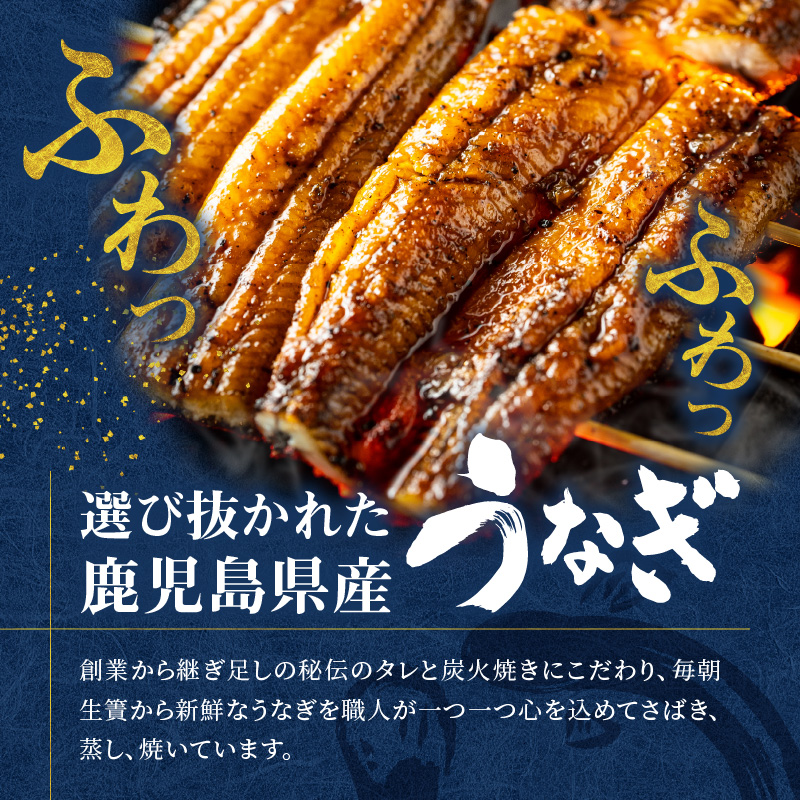 創業１４０年!老舗うなぎ屋のうなぎかば焼き100ｇ×1、くりから×5本、骨せんべい30ｇ×1セット