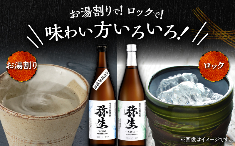産地別黒糖焼酎 選べる弥生飲み比べセット 720ml 2本入り（弥生波照間無濾過25度＆弥生西表島25度）　A185-033-03