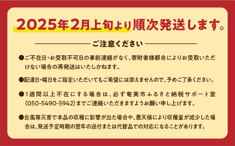 【先行予約】【奄美大島産】おいしい完熟たんかん 光センサー選別 10kg　A145-003