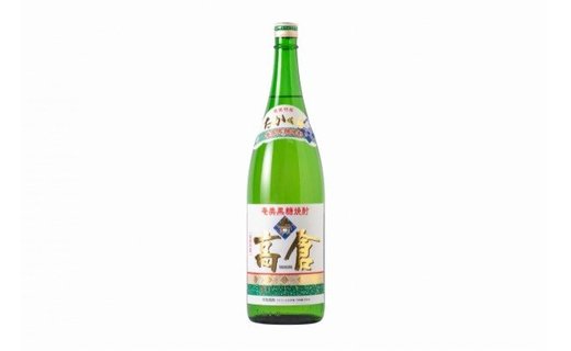 奄美黒糖焼酎 高倉 30度 1800ml - 奄美大島産黒糖100%使用 3年以上熟成 原酒 樫樽 まろやかなコク 果実のような甘い香り ふくよかな味わい 一升瓶 ロック 水割り