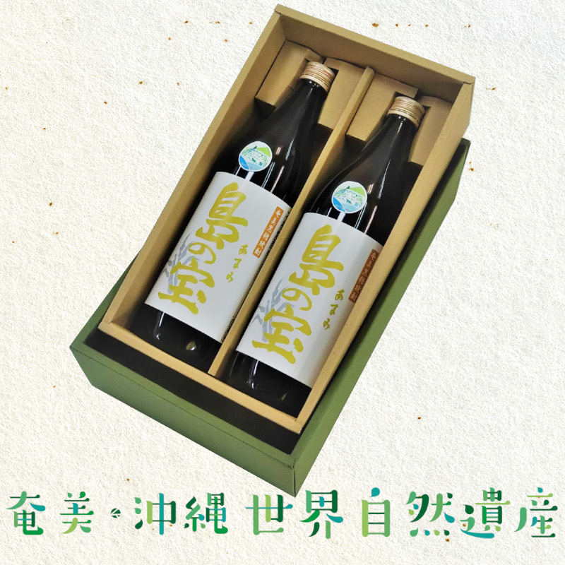 祝 世界自然遺産登録！奄美黒糖焼酎「島の宝 琥珀」30度 900ml×２本 - 奄美黒糖焼酎 島の宝 琥珀 30度 900ml 2本 瓶 樫樽貯蔵 世界自然遺産登録ラベル 酒 お酒 地酒 黒糖 米麹 甘い香り 琥珀色 熟成された味わい 奄美市