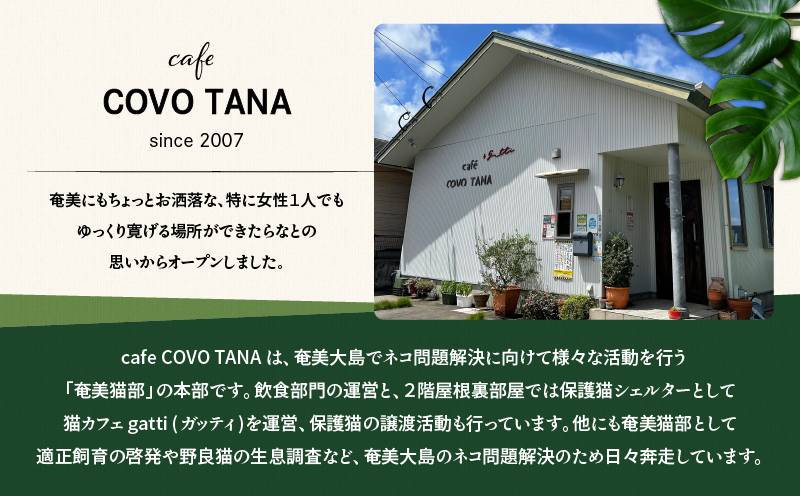 【奄美の保護猫支援（保護猫フード10日分）】＋奄美産タンカンのクレームブリュレ（6個入り）　A071-002-02
