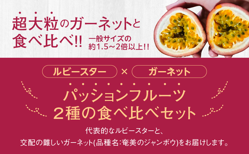かさりパッションフルーツ 食べ比べセット2kg　A072-006