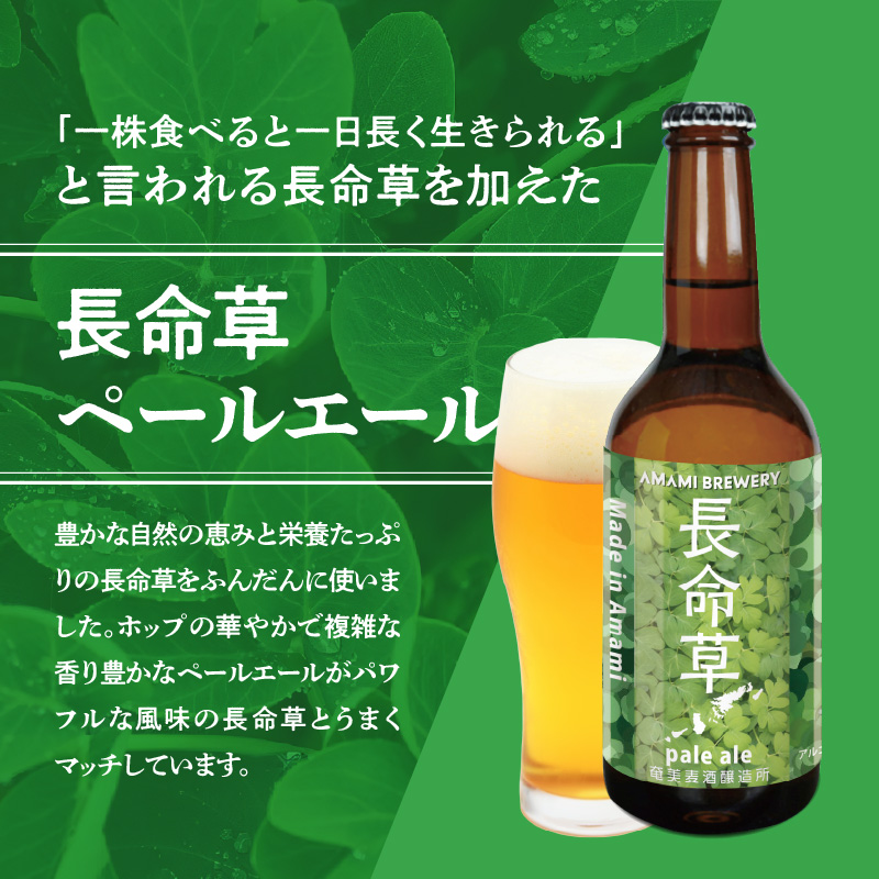 奄美クラフトビール＜4種各6本＞24本セット - クラフトビール ブラウンエール ヴァイツェン ペールエール 330ml 4種類 各6本 計24本 家飲み 地ビール 瓶ビール 鹿児島 奄美大島 純黒糖 ショウガ 島ばなな 長命草 シークニン ソルティー