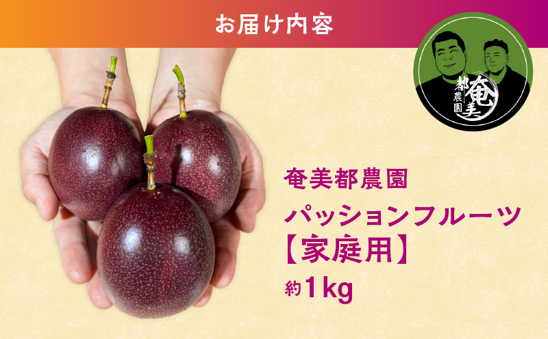 パッションフルーツ 家庭用 約1kg　A194-001-01