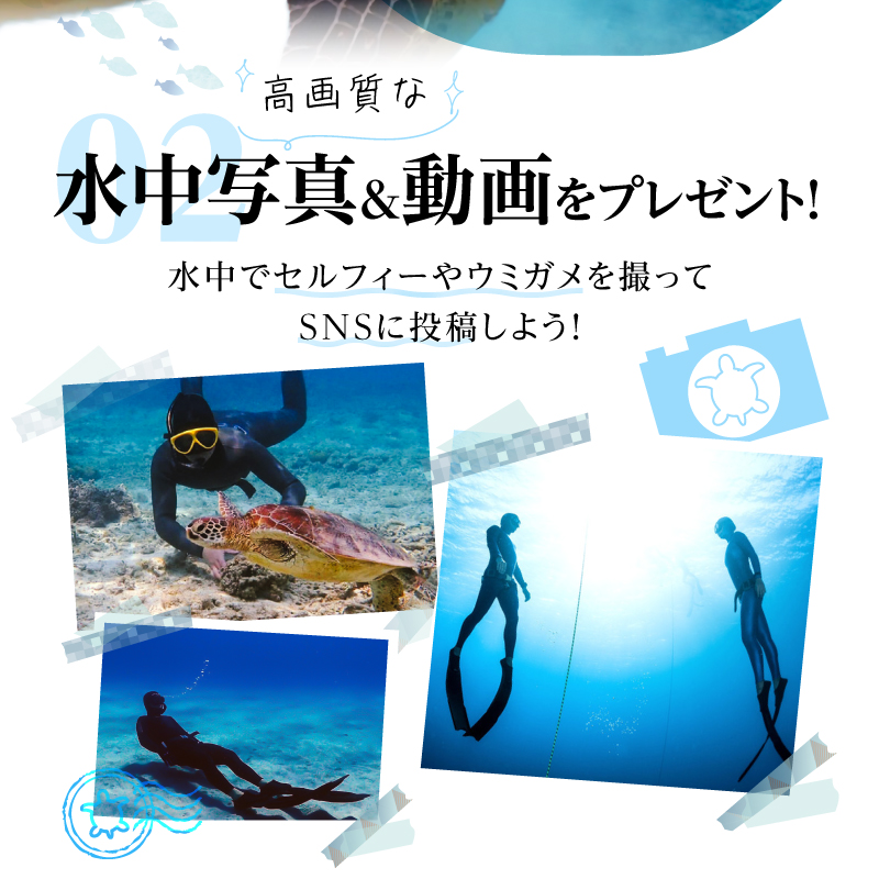 スキンダイビング - アクティビティ 体験型 スキンダイビング 体験チケット 2名分 ガイド付 完全貸切