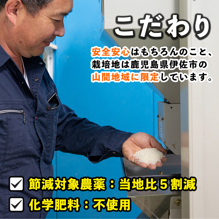 isa517-A 【定期便6回】 ＜普通精米＞令和6年産 鹿児島県伊佐産 特別栽培ひのひかり(計60kg・10kg×6ヵ月) 国産 白米 精米 伊佐米 お米 米 生産者 ひのひかり 定期便 【Farm-K】