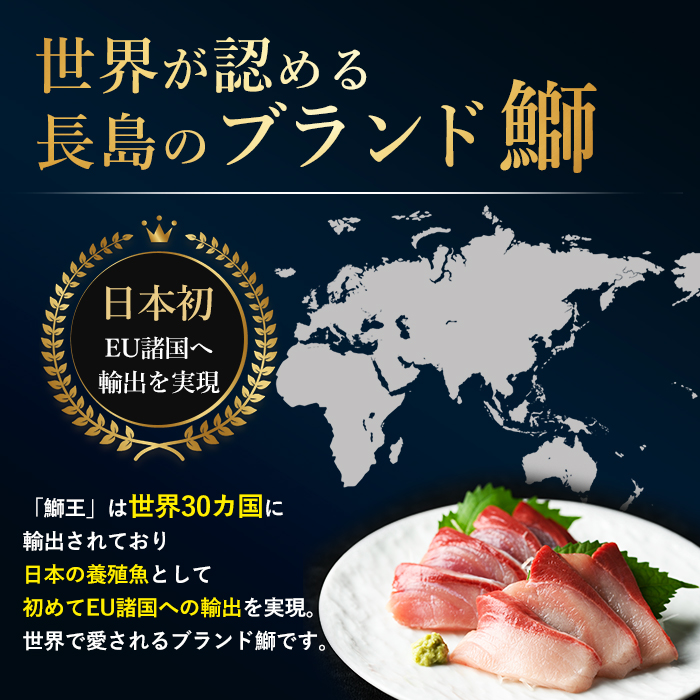 【冷凍】ぶりの王様「 鰤王 」お試しスキンレスロインハーフ 4P入り【鰤王しょう油付】 ぶり ブリ 鰤 ぶりしゃぶ たたき 産地直送 新鮮 旨味が抜群の 長島町 特産品【JFA】jfa-1680B