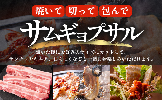 サムギョプサル用 厚切り豚バラ肉 約2.7kg（300g×9パック） ひかり麦豚 トレーなし HM-21 ｜ サムギョプサル 肉 お肉 にく 豚肉 バラ肉 厚切り 冷凍 真空冷凍 小分け 焼肉 BBQ 産地直送 鹿児島県 南大隅町 ひかり麦豚直売所
