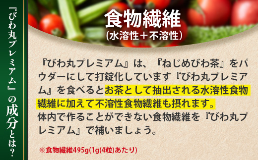【定期便 全6回】≪6ヶ月連続で毎月お届け≫ びわ丸プレミアム ≪1回あたり(360粒入×1袋) ≫  健康補助食品 びわ茶含有加工食品 TO-14-NP | 国産 びわ茶 びわの葉 サプリメント 乳酸菌 ノンカフェイン ポリフェノール ネコポス 鹿児島県 南大隅町 十津川農場