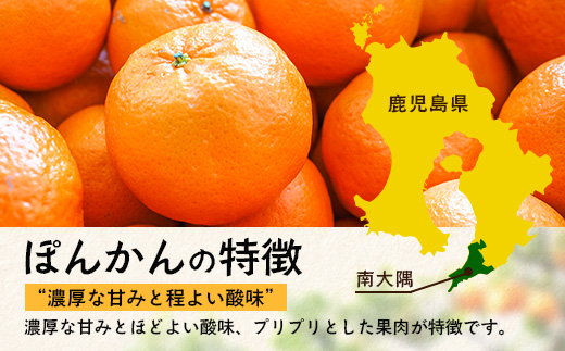 【先行予約・数量限定】南大隅の太陽浴びた甘くて・おいしい ぽんかん 5kg【2026年1月中旬以降順次発送】｜ぽんかん ポンカン 柑橘 甘い 果物 新鮮 産地 直送 先行予約 おすすめ 人気 南大隅町(ID-1)