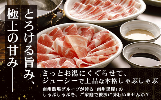 【鹿児島黒豚】ロース味噌漬け＆シャブシャブ詰合せ（3239）