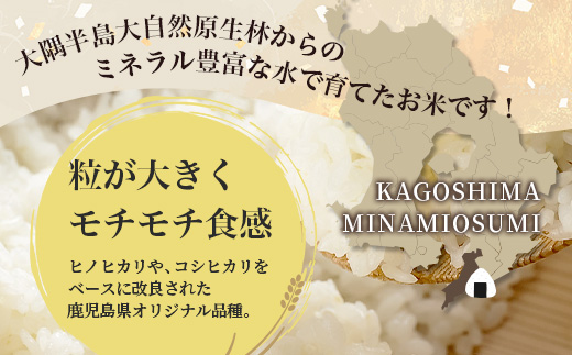 〈新米先行予約受付中！〉【定期便3ヶ月】 令和8年産 あきほなみ5kg×3回 計 15kg FS-3｜ 米 お米 こめ コメ 白米 精米 ご飯 国産 産地直送 鹿児島県 南大隅町 辺塚産 数量限定