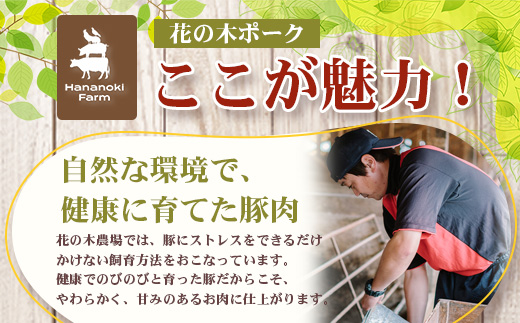 《全3回定期便》<2ヶ月に1回お届け> 花の木農場【豚しゃぶセット】3種 約900g HK-20│豚肉 しゃぶしゃぶ 豚しゃぶ スライス バラ ロース モモ 鍋 肉 国産 ノウフク 農福連携 鹿児島県 南大隅町 第2花の木ファーム