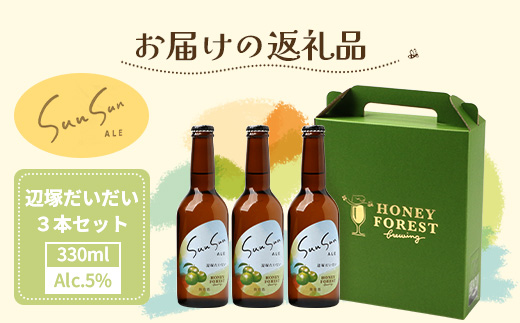 SunSunALE【辺塚だいだい３本セット】