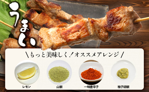 鹿児島県産 ひかり麦豚 串焼きとん 計32本（4本×8パック）冷凍　HM-9 | 肉 お肉 にく 豚肉 焼豚 串焼 冷凍 BBQ おつまみ 加工品 真空冷凍 産地直送 新鮮 小分け 産地直送 鹿児島県 南大隅町 ひかり麦豚直売所