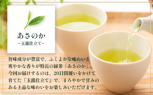 【先行予約】【2026年摘みたて！】ナナ茶 新茶2種セット さえみどり& あさのか（各80g×1P） RS-11｜お茶 茶 茶葉 お茶の葉 被せ茶 玉露仕立て 緑茶 高級緑茶 高級 日本茶 鹿児島茶 国産 おしゃれ ブレンド茶 シングルオリジン 被覆栽培 鹿児島県 南大隅町 株式会社Re-Shine