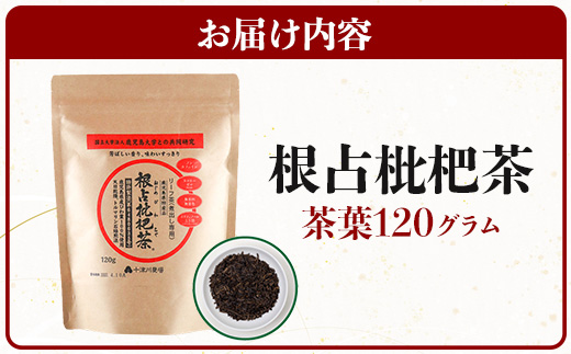 根占枇杷茶 茶葉  1袋（120g入）煮出し用 | ねじめ びわ茶 国産 使い切り トルマリン石 焙煎 健康茶 お茶 煮だし 飲みやすい 香ばしい おいしい びわの葉 鹿児島県 南大隅町 十津川農場　TO-17-NP