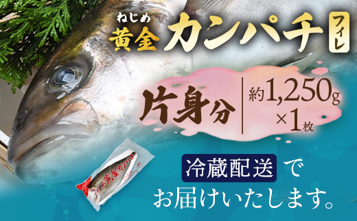 【ねじめ黄金カンパチ】フィレ1枚