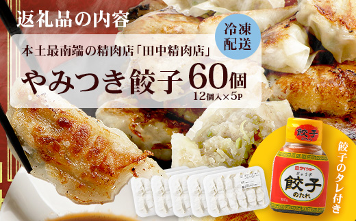 佐多の田中肉屋ニンニクたっぷりやみつき餃子 60個