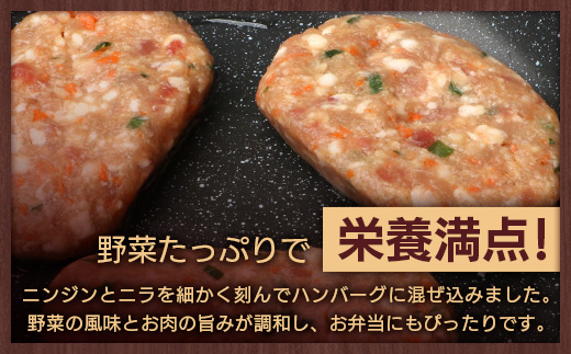 花の木農場 豚肉 ハンバーグ セット （100g×3個×6P） HK-4｜ 冷凍 ハンバーグ パック 豚肉 国産 ひき肉 お弁当 おかず 惣菜 手作り 農福連携 鹿児島県 南大隅町 第2花の木ファーム