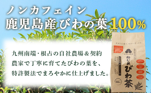 ねじめびわ茶 400包入 (200包(20包×10パック)×2袋) ノンカフェイン リピーター様必見！