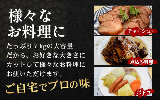 【南大隅町限定】かごしま黒豚 うでブロック（約5.0kg） NS-4 | 肉 豚肉 ぶた 豚 ブタ 黒豚 かごしま黒豚 うで ブロック 新鮮 産地直送 限定 鹿児島県 南大隅町 南洲農場
