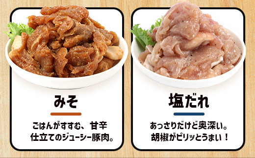 鹿児島県産 ひかり麦豚 味比べセット ≪味付け肉≫約1.6kg (約180g×9パック)みそ 塩だれ ニンニク醤油  トレーなし 冷凍 HM-4| 肉 お肉 にく 豚肉 味噌味 塩ダレ にんにく醤油 冷凍 解凍して焼くだけ 真空冷凍 産地直送 新鮮 小分け おかず 甘み 産地直送 鹿児島県 南大隅町 ひかり麦豚直売所