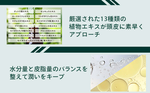 天然由来成分100％の二層式スカルプセラム。