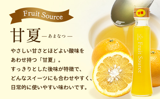 たっぷり！旬のフルーツソース３種セット（辺塚だいだい、パッションフルーツ、甘夏）125g×3本 NK-8｜フルーツ ソース 果物 新鮮 柑橘 辺塚だいだい へつか パッションフルーツ 甘夏 希少 シロップ 紅茶 アクセント アレンジ 鹿児島県 南大隅町 産地直送