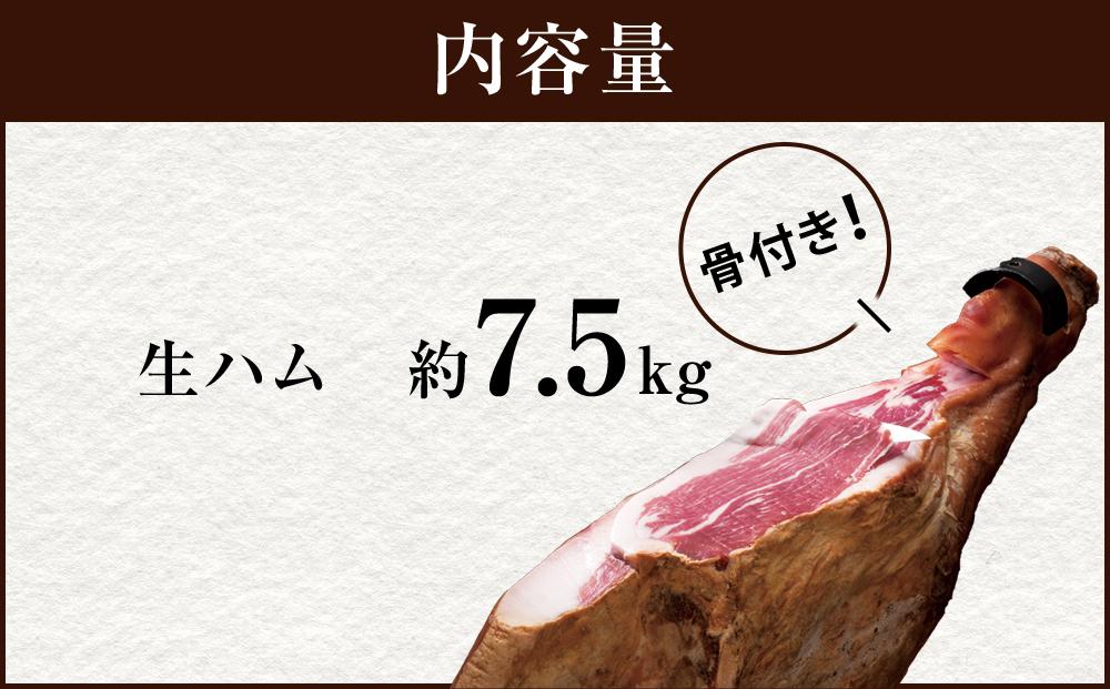 【鹿児島黒豚】　骨付き2年熟成生ハム（6127）