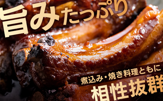 花の木農場 鹿児島県産 豚スペアリブ 約1kg（500g×2パック）HK-17｜ 豚肉 精肉 冷凍 国産 お肉 スペアリブ BBQ 煮込み 農福連携 鹿児島県 南大隅町 花の木ファーム　