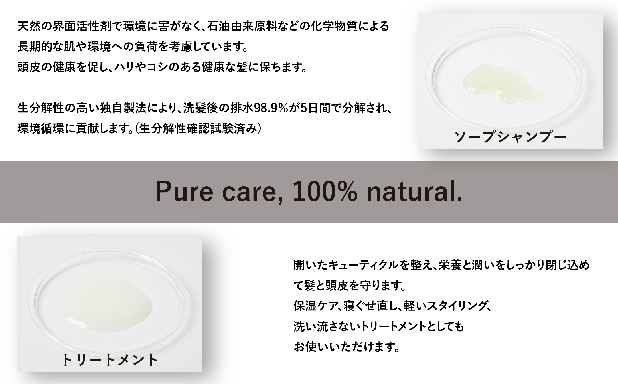 【Kruhi】石けんシャンプー＆トリートメント　スターターセット（シャンプー＆トリートメント） VW-001|農薬不使用 ボトルもこだわり タンカン パッションフルーツ 天然アロマオイル 天然精油 シトラス フローラル 常温