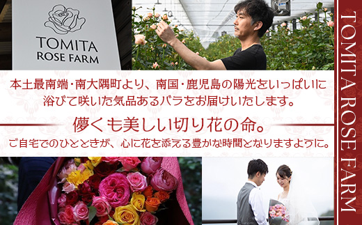【先行予約】【数量限定・ギフト】ばら農家直送！深紅の薔薇20本お届け│ローズ 新鮮 バラ 花 フラワー 花束 ばら 薔薇 誕生日 記念日 結婚祝い プロポーズ ギフト プレゼント お祝い 贈り物 贈答 鹿児島県 南大隅町 富田バラ園 TB-17