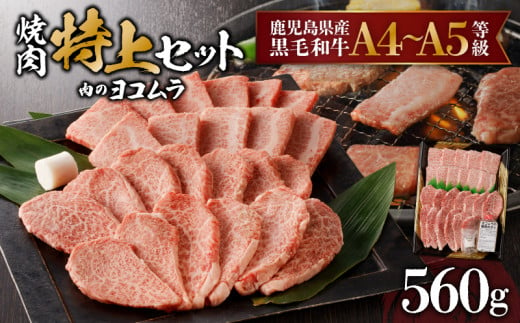 【鹿児島黒毛和牛A4〜A5】焼肉特上セット(特上カルビ/特上ロース)　K189-007