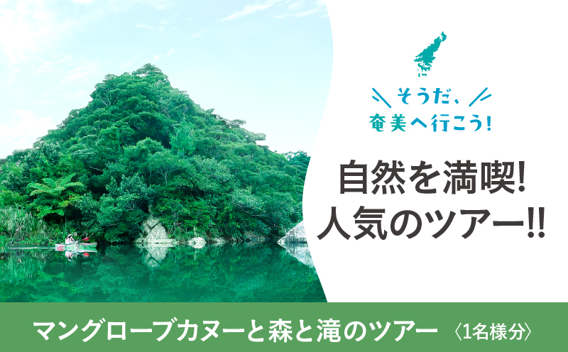 マングローブカヌーと森と滝のツアー　A183-002