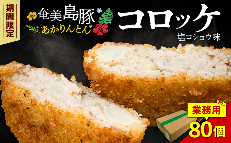 奄美島豚あかりんとんコロッケ【業務用】塩コショウ味　A008-005