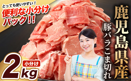 鹿児島県産 豚バラ切り落とし 計2kg HK-30 鹿児島県 南大隅町 国産豚 250g×8パック 豚肉切り落とし 豚バラ肉 小分け 豚キムチ 炒め物 焼肉 こま切れ 切り落とし 細切れ 小間切れ 薄切り スライス お肉 肉 豚肉 冷凍