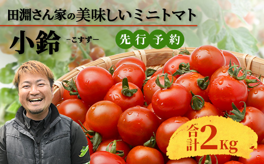 【先行予約】田淵さんちの美味しいミニトマト 小鈴2kg（1.0kg×２箱）