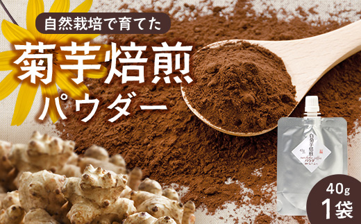 菊芋コーヒーふ～ 白色菊芋焙煎 パウダー （40g×1袋）SK-3｜ コーヒー 菊芋 パウダー ノンカフェイン 野菜茶 きくいも お茶 焙煎 ギフト グルメ お取り寄せ 鹿児島県 南大隅町 島子農園