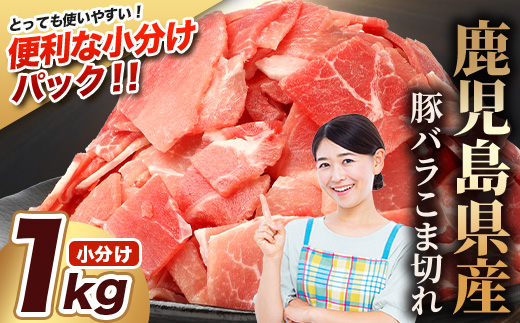 鹿児島県産 豚バラ切り落とし 計1kg HK-13 鹿児島県 南大隅町 国産豚 250g×4パック 豚肉切り落とし 豚バラ肉 小分け 豚キムチ 炒め物 焼肉 こま切れ 切り落とし 細切れ 小間切れ 薄切り スライス お肉 肉 豚肉 冷凍